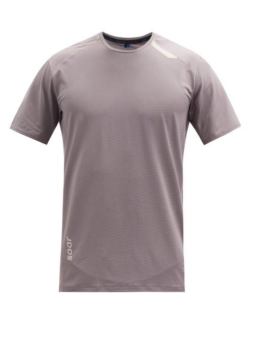Matchesfashion.com Soar - Tech-t 2.5 Technical Mesh-jersey T-shirt - Mens - Grey
