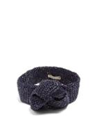 Matchesfashion.com Reinhard Plank Hats - Rox Raffia Knit Headband - Womens - Navy