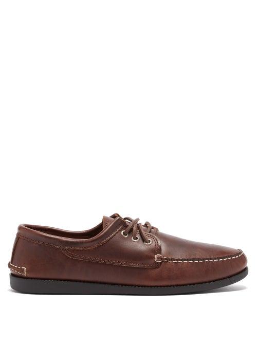 Mens Shoes Quoddy - Blucher Leather Loafers - Mens - Dark Brown