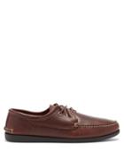 Mens Shoes Quoddy - Blucher Leather Loafers - Mens - Dark Brown