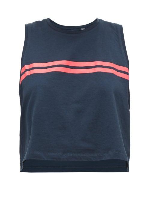 Matchesfashion.com Lndr - Orbit Cotton Crop Top - Womens - Blue