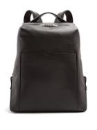 Matchesfashion.com Valextra - Grained Leather Backpack - Mens - Black