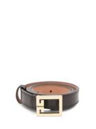 Matchesfashion.com Givenchy - Gv3 Monogram-buckle Leather Belt - Womens - Black