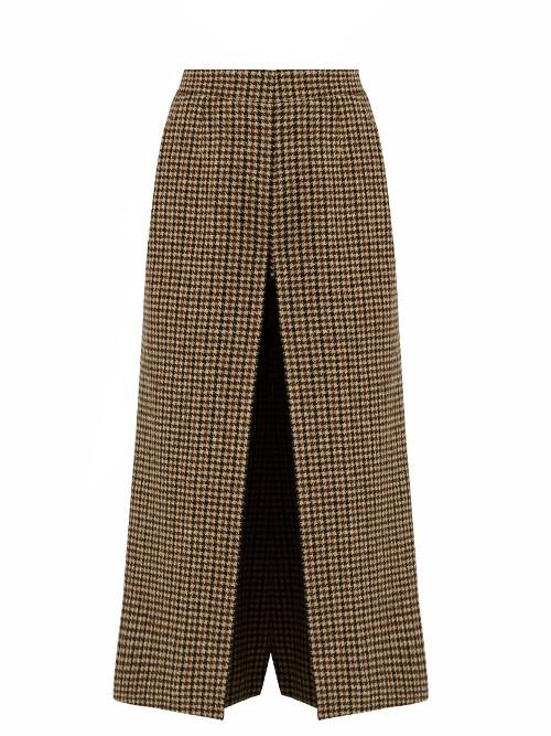 Saint Laurent Wide-leg Wool-tweed Culottes