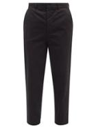 Mens Rtw Raey - Tapered Cotton Chino Trousers - Mens - Black