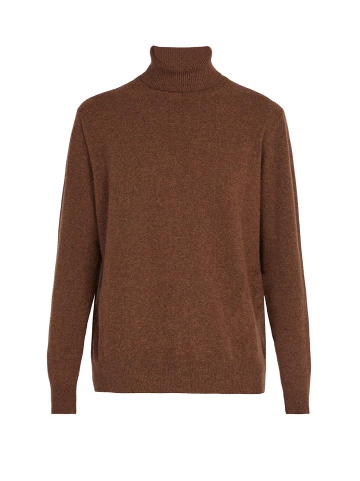 Presidents Washed Wool Roll-neck Sweater