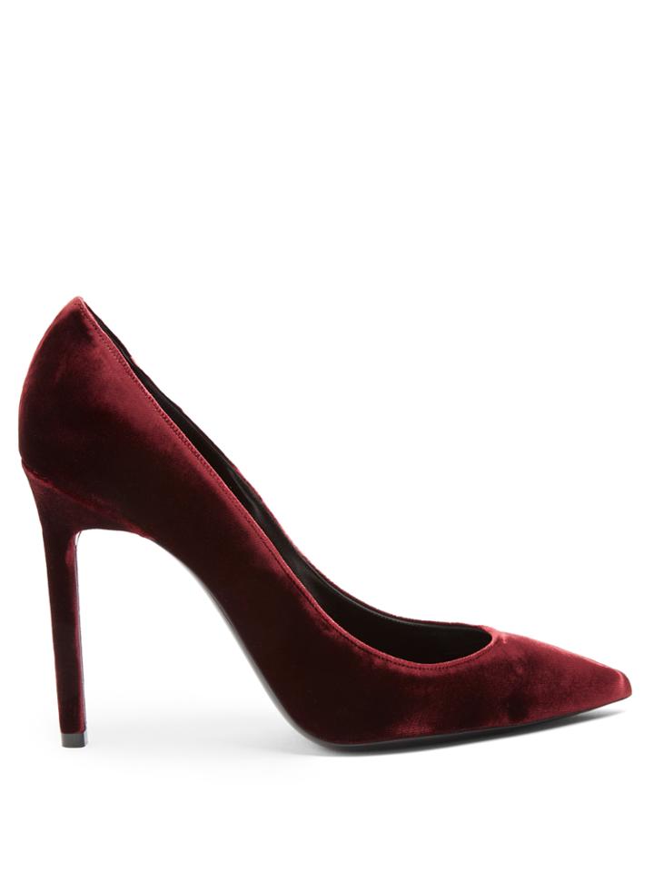 Saint Laurent Anja Velvet Pumps
