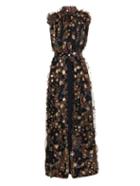 Chloé Paisley And Star Ruffled Gown