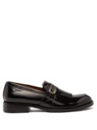 Matchesfashion.com Givenchy - Fringed Patent Leather Loafers - Mens - Black
