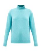 Matchesfashion.com The Elder Statesman - Oversized High-neck Cashmere Sweater - Womens - Multi