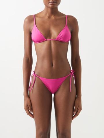 Eres - Mouna Triangle Bikini Top - Womens - Fuschia