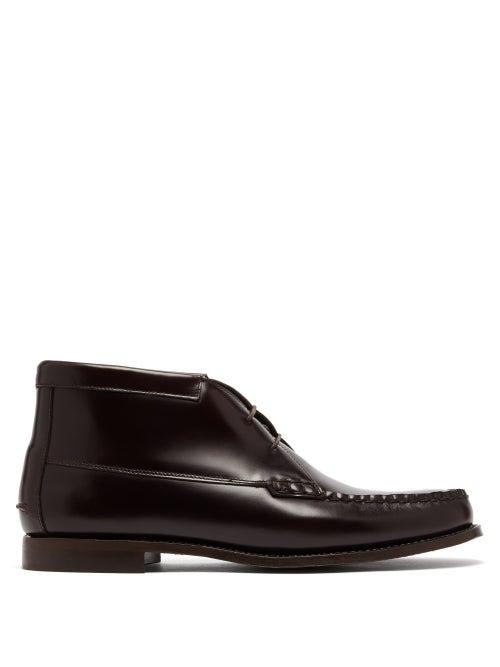 Matchesfashion.com Hereu - Quero Leather Boots - Mens - Dark Brown