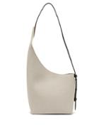 Matchesfashion.com Aesther Ekme - Demi Lune Linen And Leather Bucket Bag - Womens - White