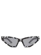Matchesfashion.com Prada Eyewear - Monochrome Camo Cat Eye Acetate Sunglasses - Womens - Black