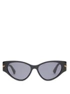 Matchesfashion.com Bottega Veneta - Cat Eye Acetate Sunglasses - Womens - Black Grey