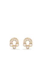 Viltier - Magnetic Diamond & 18kt Gold Stud Earrings - Womens - Yellow Gold