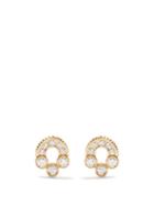Viltier - Magnetic Diamond & 18kt Gold Stud Earrings - Womens - Yellow Gold