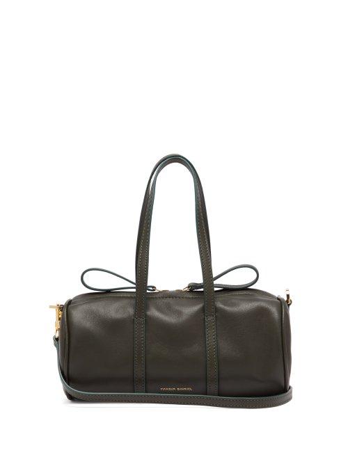 Matchesfashion.com Mansur Gavriel - Mini Mini Leather Duffle Bag - Womens - Dark Green