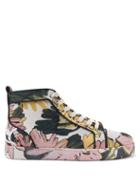 Christian Louboutin - Fun Louis Floral-canvas High-top Trainers - Mens - Multi
