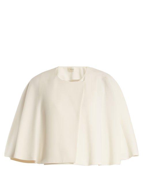 Matchesfashion.com The Row - Marcy Stretch Cady Cape - Womens - Cream