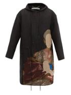 Matchesfashion.com Off-white - Embroidered Hooded Coat - Mens - Black Brown