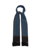 Matchesfashion.com Dolce & Gabbana - Tasselled Silk-satin Scarf - Mens - Blue