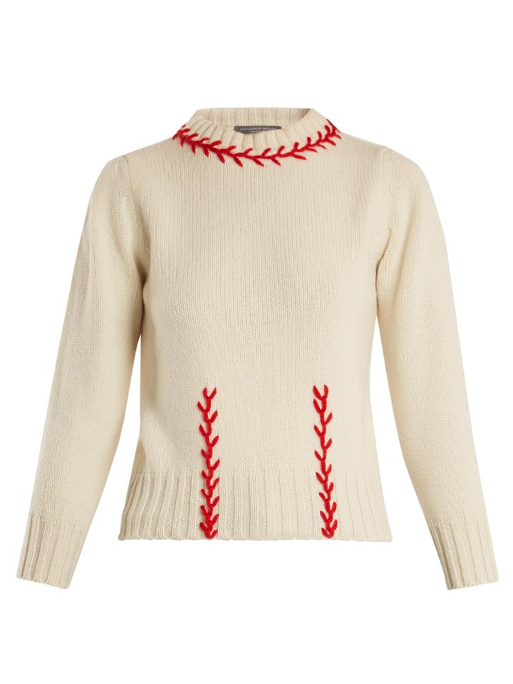 Alexander Mcqueen Stitch-detail Cashmere Sweater