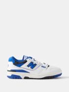 New Balance - Bb550 Leather And Mesh Trainers - Mens - White Blue
