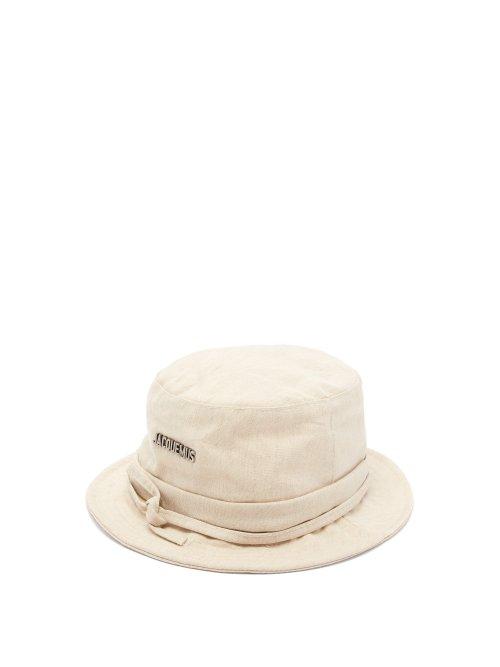 Matchesfashion.com Jacquemus - Le Bob Linen Blend Bucket Hat - Mens - Beige