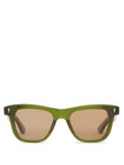 Matchesfashion.com Jacques Marie Mage - X Yellow Stone Forever Fitzgerald Sunglasses - Mens - Green