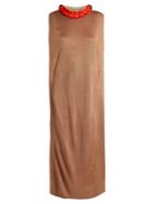 Toga Ruffled-trim Fine-knit Dress