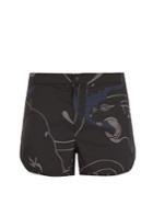 Valentino Panther-print Swim Shorts