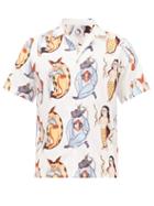 Matchesfashion.com Endless Joy - Indus And Minioan Aloha Printed Shirt - Mens - White Multi