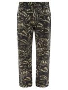 Mens Basics Desmond & Dempsey - Pardalis Reptile-print Cotton Pyjama Trousers - Mens - Black Multi