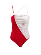 Matchesfashion.com Isa Boulder - Leonard Drawstring Swimsuit - Womens - Red Multi