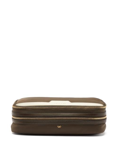 Matchesfashion.com Issimo X Anya Hindmarch - Viaggio Canvas Make-up Pouch - Womens - Khaki