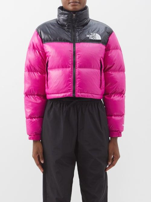 The North Face - Nuptse Quilted Down Coat - Womens - Pink Black