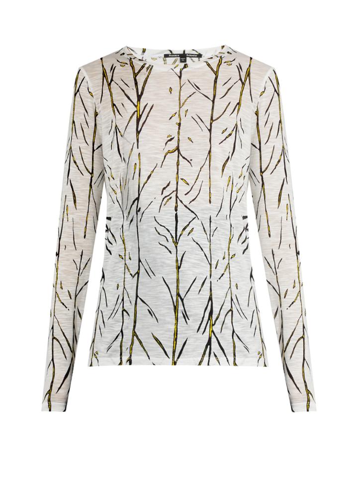 Proenza Schouler Abstract Stem-print Cotton-jersey T-shirt