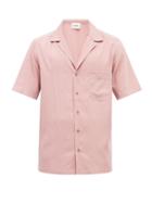 Mens Rtw Nanushka - Venci Short-sleeved Poplin Shirt - Mens - Pink