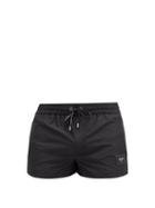 Matchesfashion.com Dolce & Gabbana - Logo-plaque Swim Shorts - Mens - Black