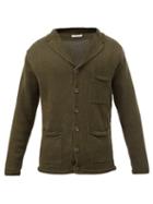 Inis Mein - Pub Washed-linen Cardigan - Mens - Khaki