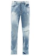 Matchesfashion.com 424 - Marshall Distressed Slim-leg Jeans - Mens - Blue