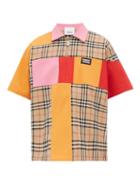 Matchesfashion.com Burberry - Vintage Check Patchwork Cotton Flannel Shirt - Mens - Multi