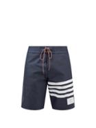 Thom Browne - Four-bar Swim Shorts - Mens - Navy