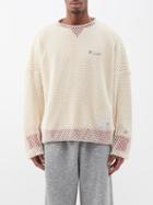 Mihara Yasuhiro - X Champion Mesh-layer Cotton Sweatshirt - Mens - White