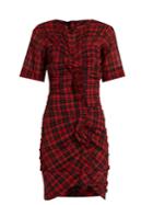 Isabel Marant Étoile Wallace Checked Cotton-blend Mini Dress