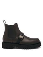 Matchesfashion.com Valentino Garavani - Buckle-strap Leather Chelsea Boots - Mens - Black