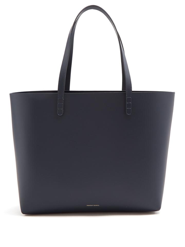 Mansur Gavriel Navy-lined Large Leather Tote Bag