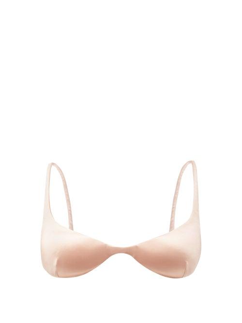 Matchesfashion.com Isa Boulder - Addition Underwired Bikini Top - Womens - Light Brown