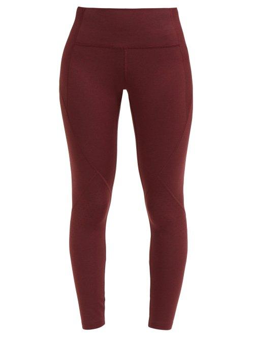 Matchesfashion.com Lndr - Scuba Ultra Form Cropped Leggings - Womens - Burgundy